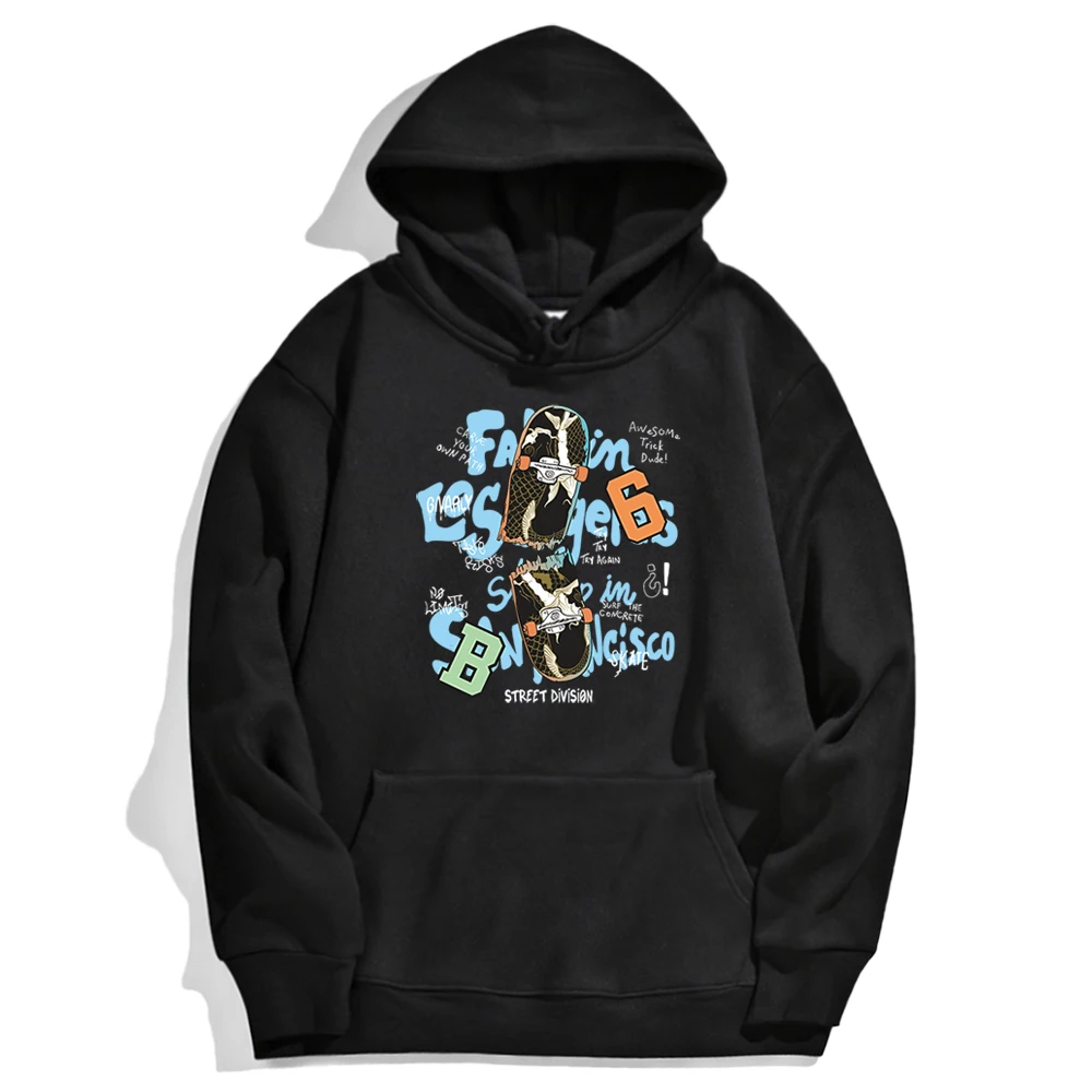 

Hoodie Broken Skateboard Hip Hop Sweatshirt Woman With Hood Aesthetic Vintage Women'S Hoodies Streetwear Loose Couple Clothes