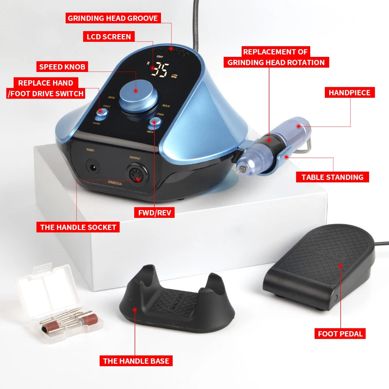 Аппарат маникюрный Профессиональный 110/220 В 35000 об/мин электрическая пилка для