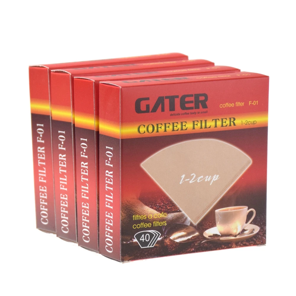 GATER V60 бумажный фильтр для кофе 40 шт. в пакете бумажные фильтры для кофе бариста аксессуары запасной CIQ