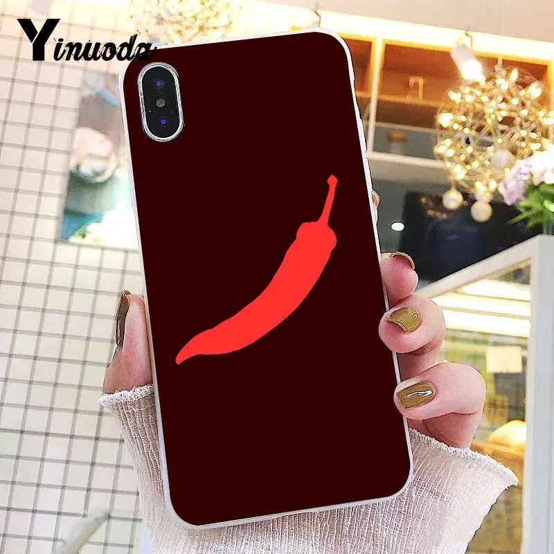 Yinuoda чехол с красным перцем мягкий для телефона iPhone 8 7 6 6S X XS MAX 5 5S SE XR 11 Pro Max |