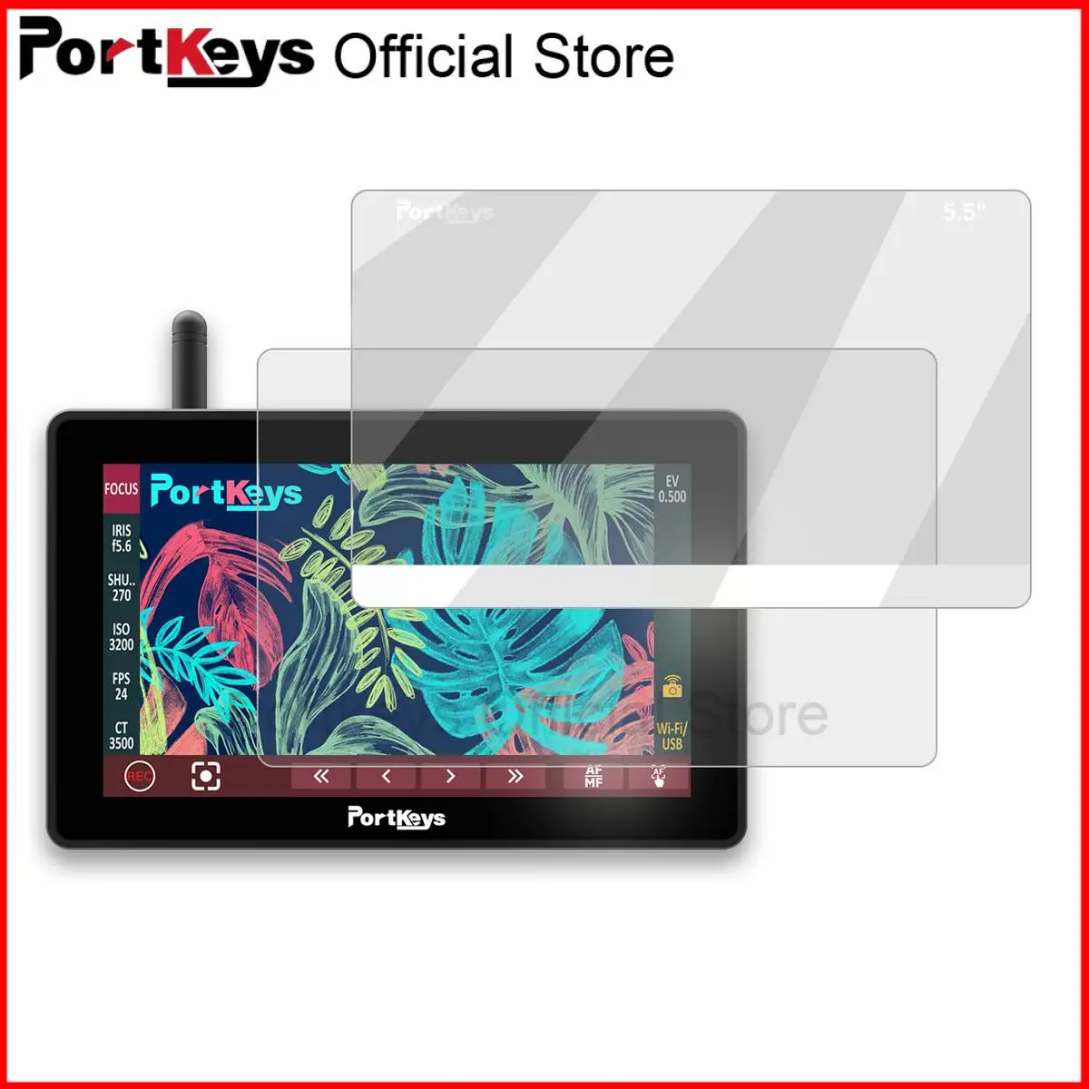 

Portkeys 5.5 inch Tempered Film Sreen Protective For Portkeys LH5P BM5III BM5 WR PT5 P6 5.5" HDMI Video Camera Monitor