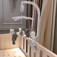 baby toys diy mobile crib rattles holder bracket bed bell hanging toy material with music box baby toys 0 12 months stroller toy