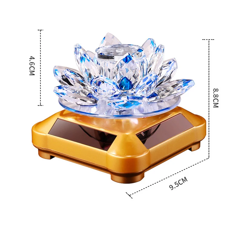 

Car Ornament Solar Lotus Atmosphere Light Car Interior Lotus Aromatherapy Air Freshe Auto Center Console Decoration Accessories