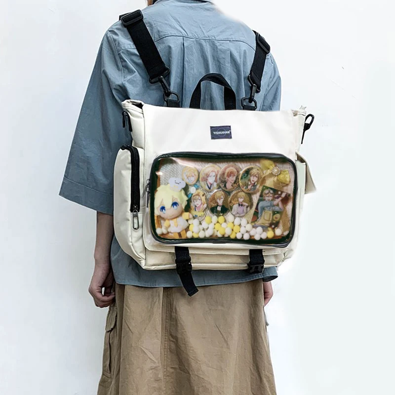 

Ita Bag Backpack Clear Pocket For Women Large Capacity Girls Transparent Shoulder Itabag clear display Street Backpack H203