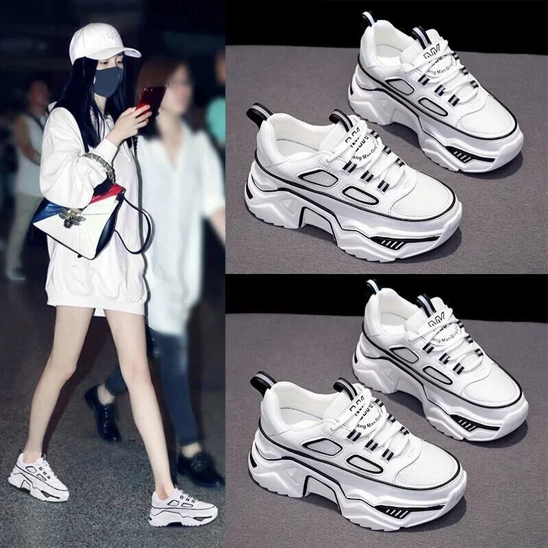 

2022, корейские модные кроссовки, повседневная женская обувь # (добавить один размер)