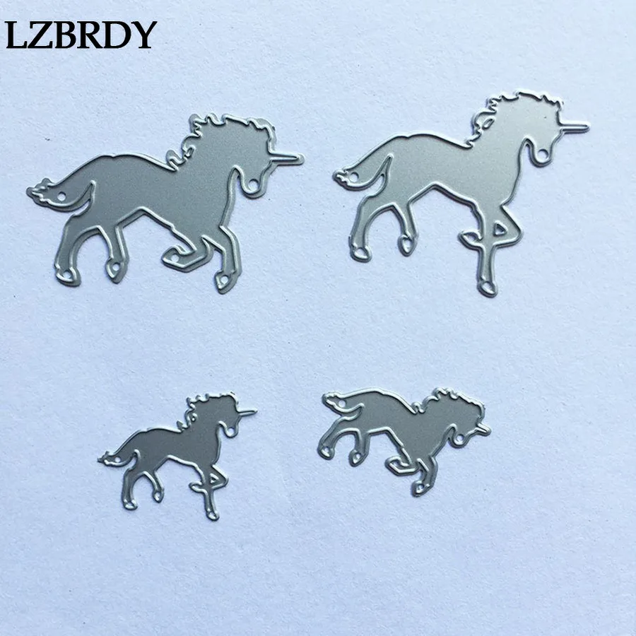 1 упаковка винтажные штампы с тиснением в виде единорога вырубки животных для