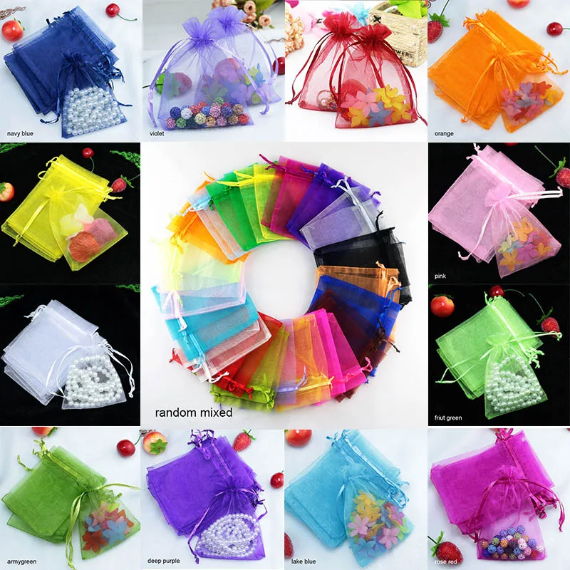 

Подарочная органза для хранения косметики, бытовая Сумочка для ювелирных изделий, праздничный дисплей для украшений на день рождения