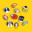 Металлическая брошь с эмалью для мужчин и женщин