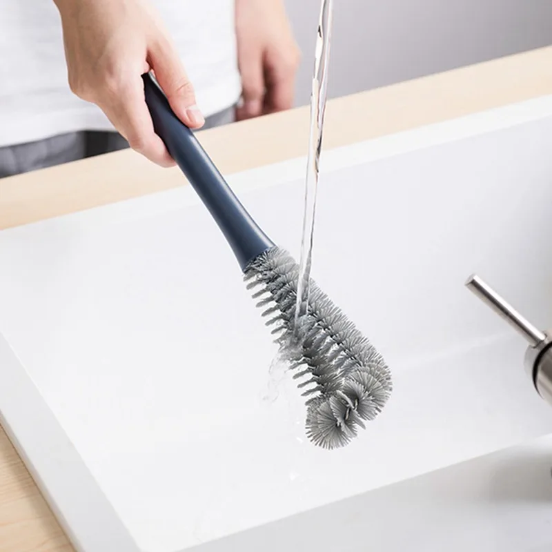 

Bottle Brush with Long Handle Kitchen Universal Cup Cleaning Brush No Dead Corner Cleaner Household Cleaning Tools