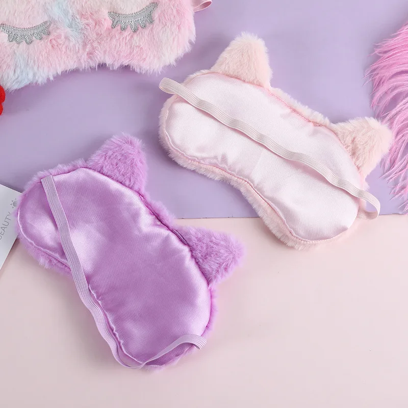 1 шт. Мягкие плюшевые маски для глаз милый единорог повязка на глаза маска сна с