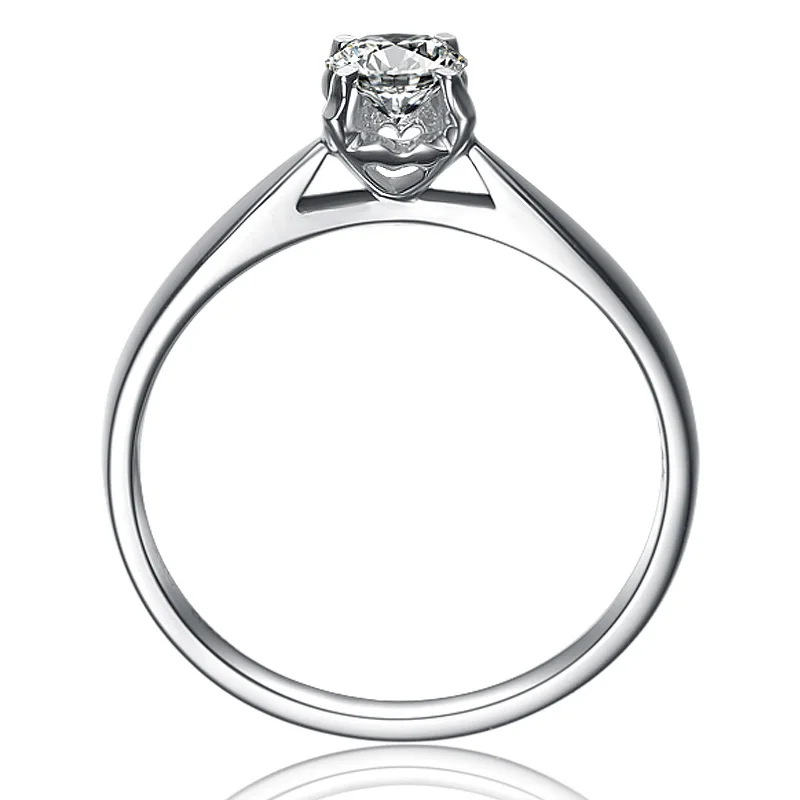ZSG Natural diamond 18K gold Pure Gold Ring Real Solid Trendy Classic Party Fine Jewelry Hot Sell New 2019 | Украшения и