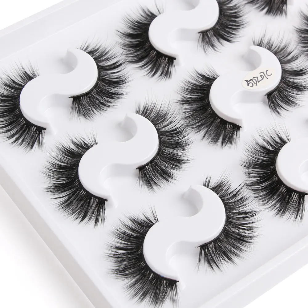 9 пар/компл. Макияж ресницы серо-коричневого цвета ручная работа объем