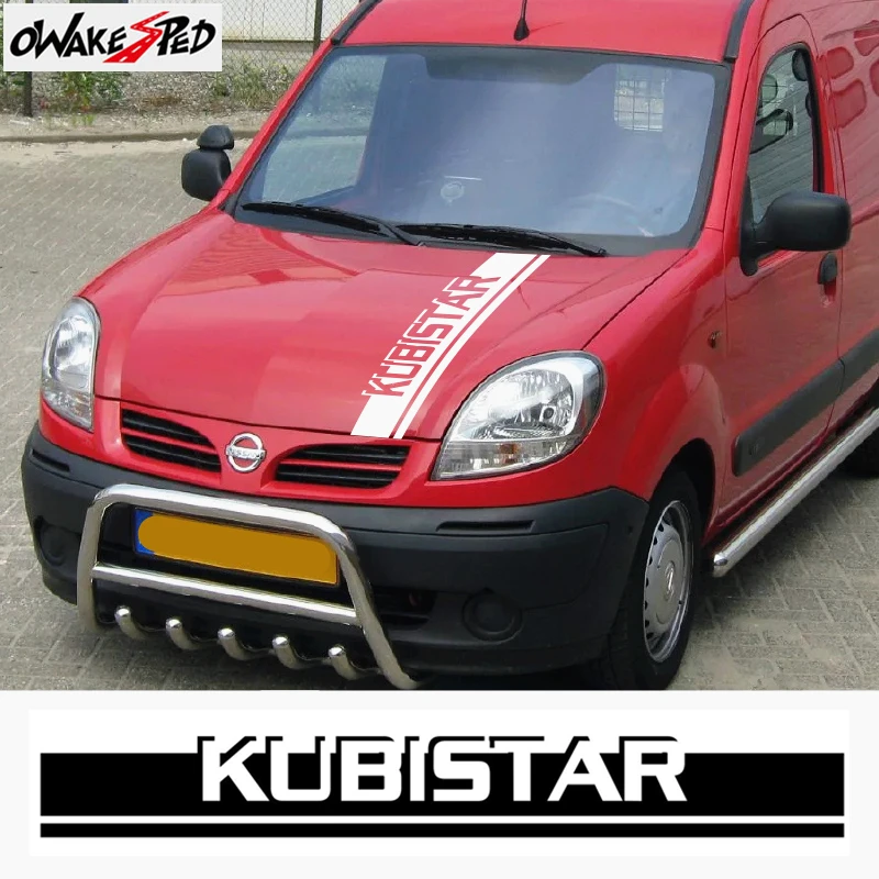 

Виниловая наклейка на автомобильный капот, декоративная наклейка на двигатель, спортивные полосы, наклейки для Nissan Kubistar, внешние аксессуар...