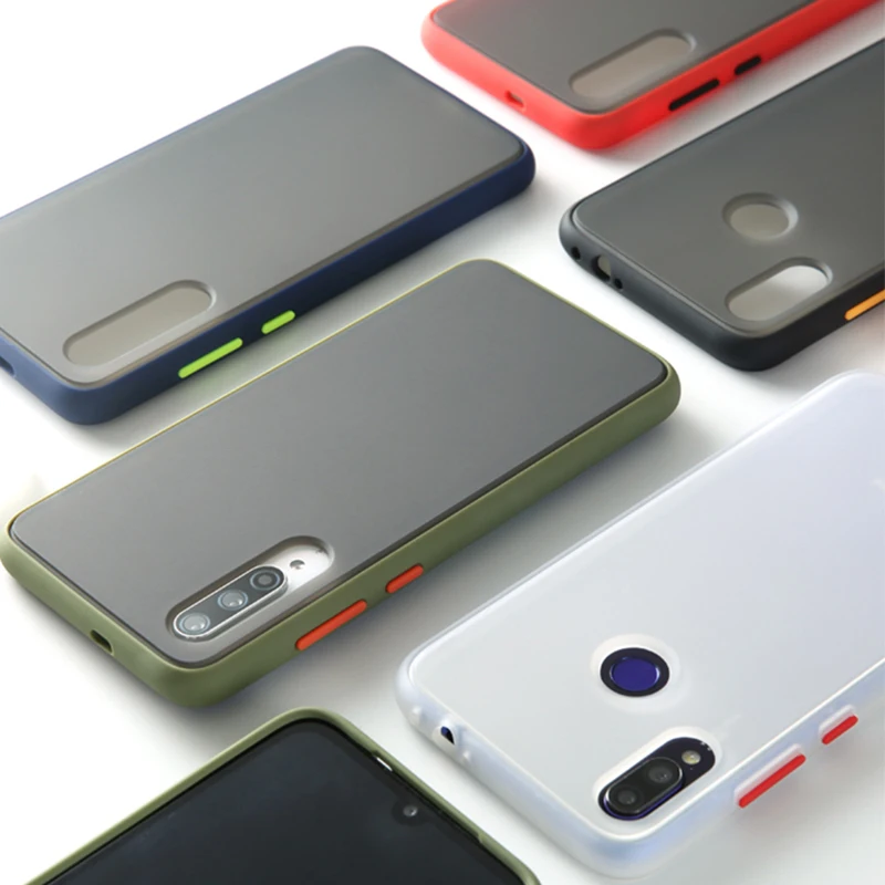 Противоударный защитный чехол для Redmi Note 8 7 K20 Pro 8A матовая задняя крышка Xiaomi Mi 9 A3