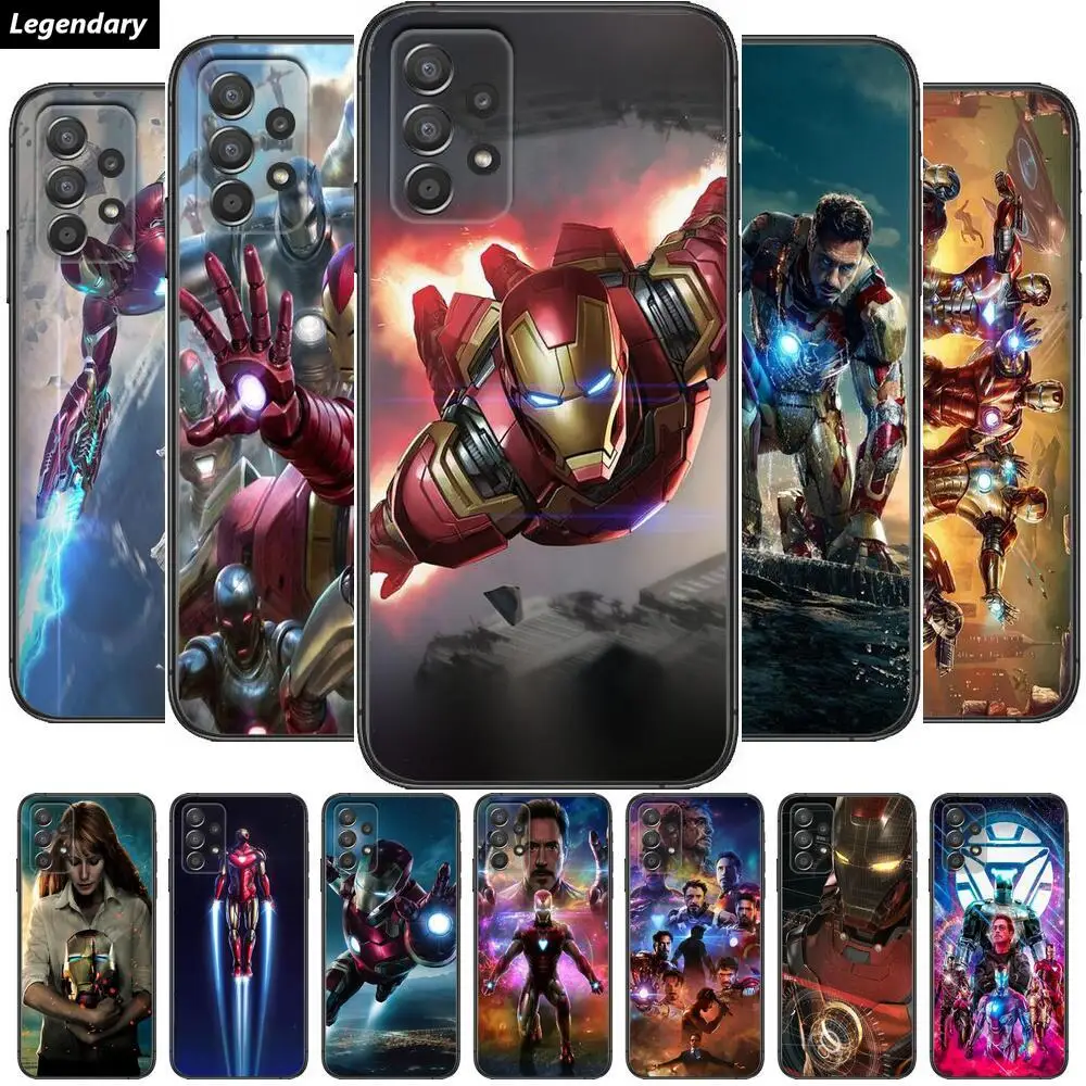 

Iron Man Marvel Phone Case Hull For Samsung Galaxy A70 A50 A51 A71 A52 A40 A30 A31 A90 A20E 5G a20s Black Shell Art Cell Cove