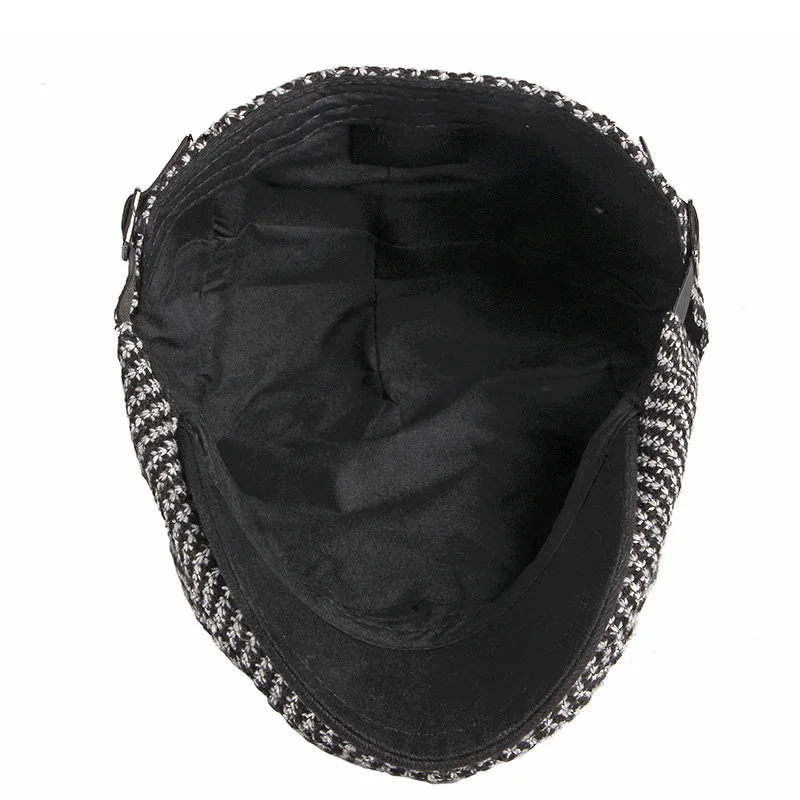 Кепка FS трикотажная в клетку английском стиле для мужчин и женщин плоская