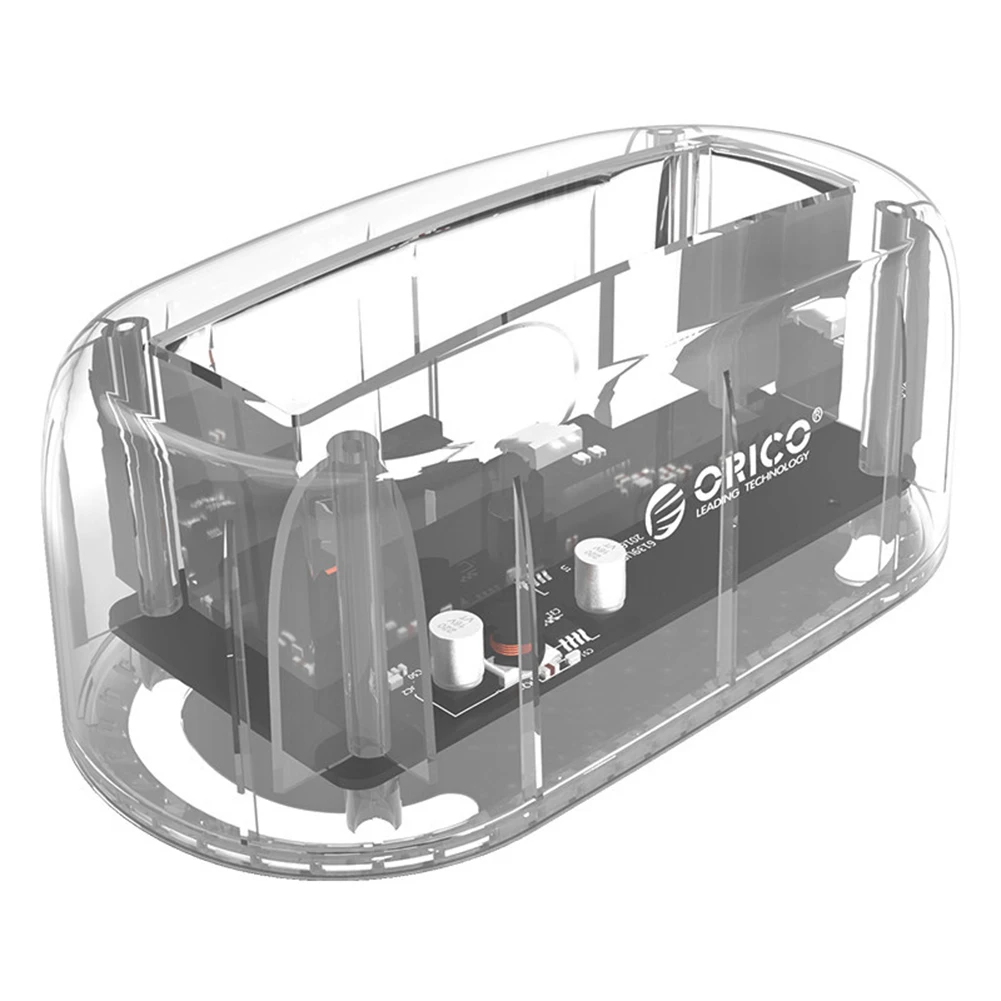 

Transparent Docking Station Support Storage Docking Station Bay 5Gbps 2.5/3.5 inch HDD SSD Hard Drive Enclosure