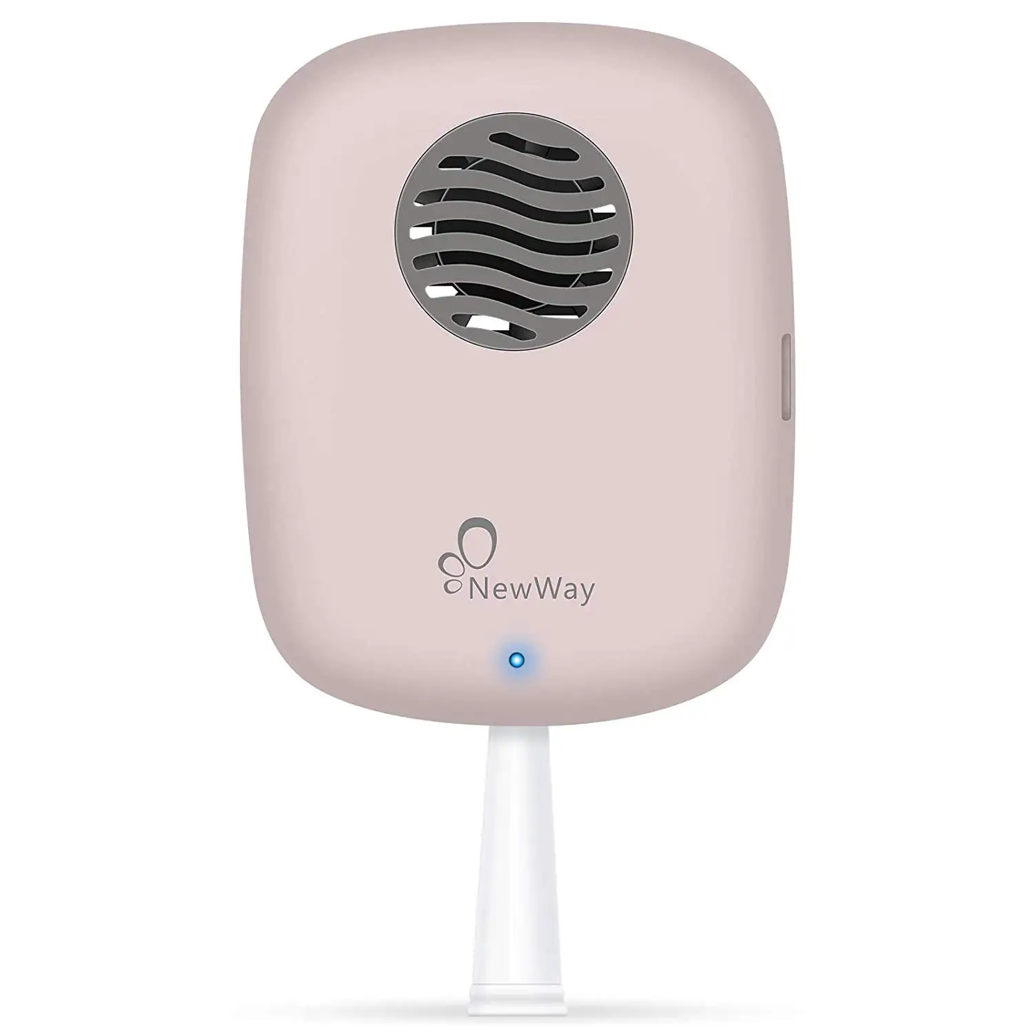 

Mini Rechargeable Toothbrush Case with Fan, Portable Travel Toothbrush Organizer Cover for Household or Business Trip Pink