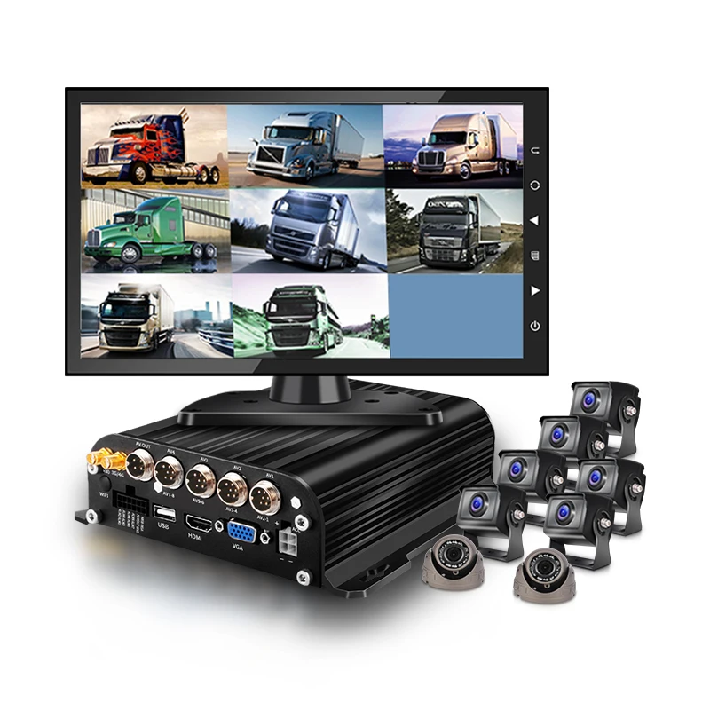 

4G GPS 2T HDD Surveillance Driving Recorder MDVR English Menu 1080P 8 Camera DVR Security System