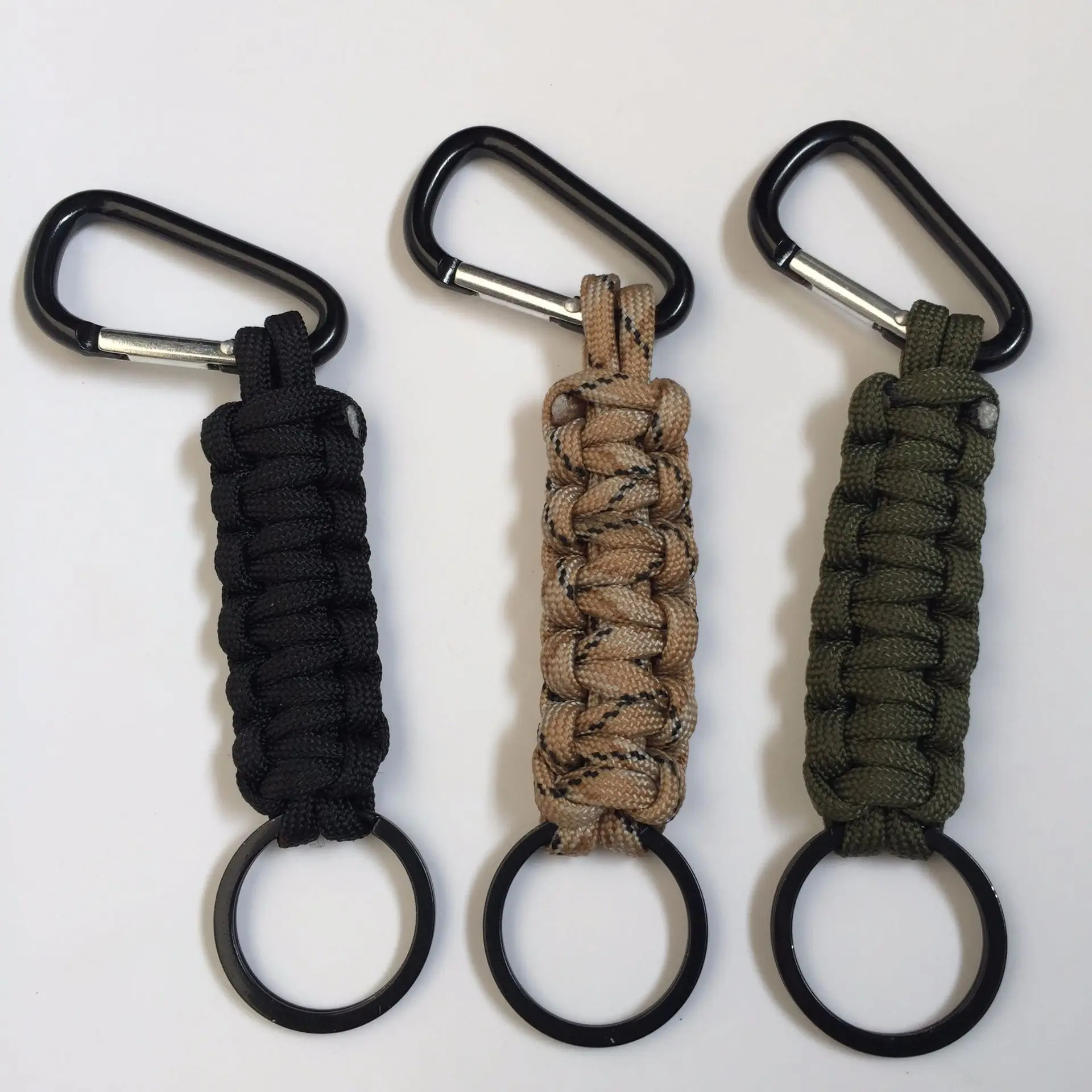 

Outdoor Emergency Keychain 2020 New Umbrella Ope Quick Hanging Keychain Mountaineering Safety Buckle Key Zipper