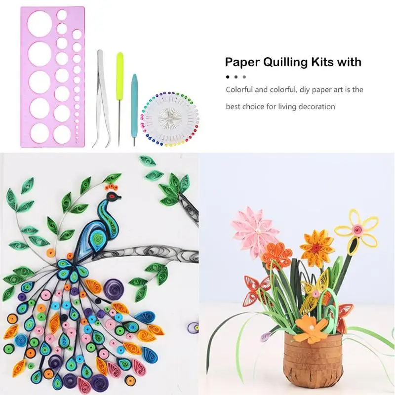 Инструмент для бумажного квиллинга сделай сам Комплект Пластик шаблон формы