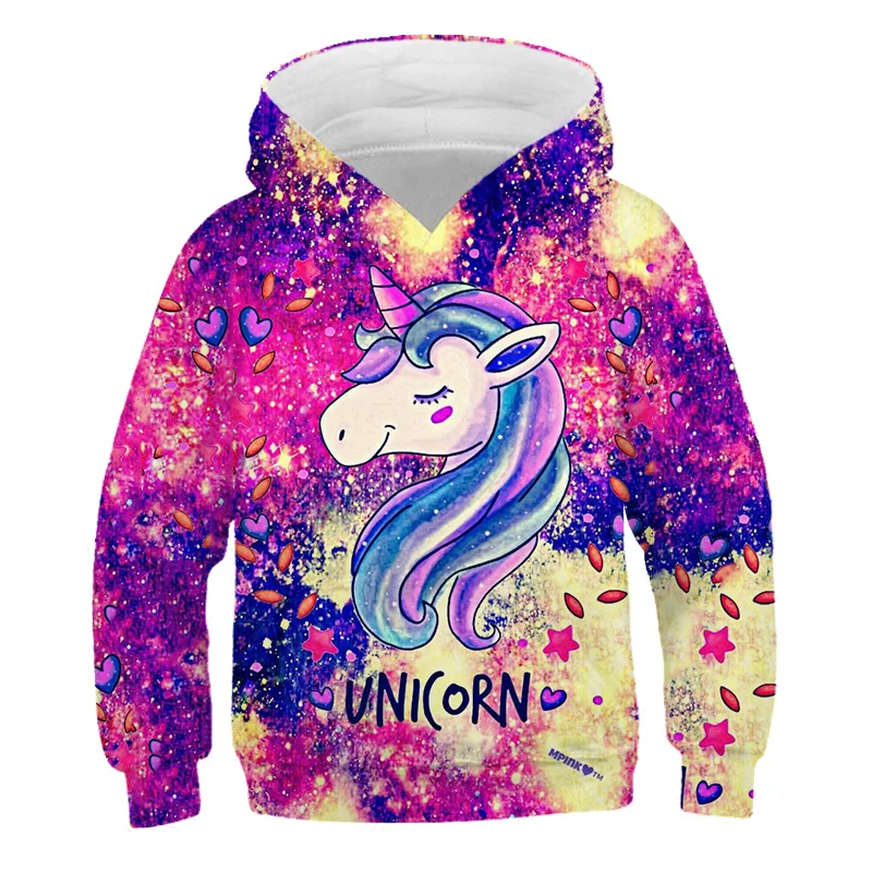 

Boys Unicorn 2021 Autumn Hoodies of Baby Boys Sport Cute Hoodies 4-14 Years Boy Sweartershirt Cartoon Clothing for Kids Boy