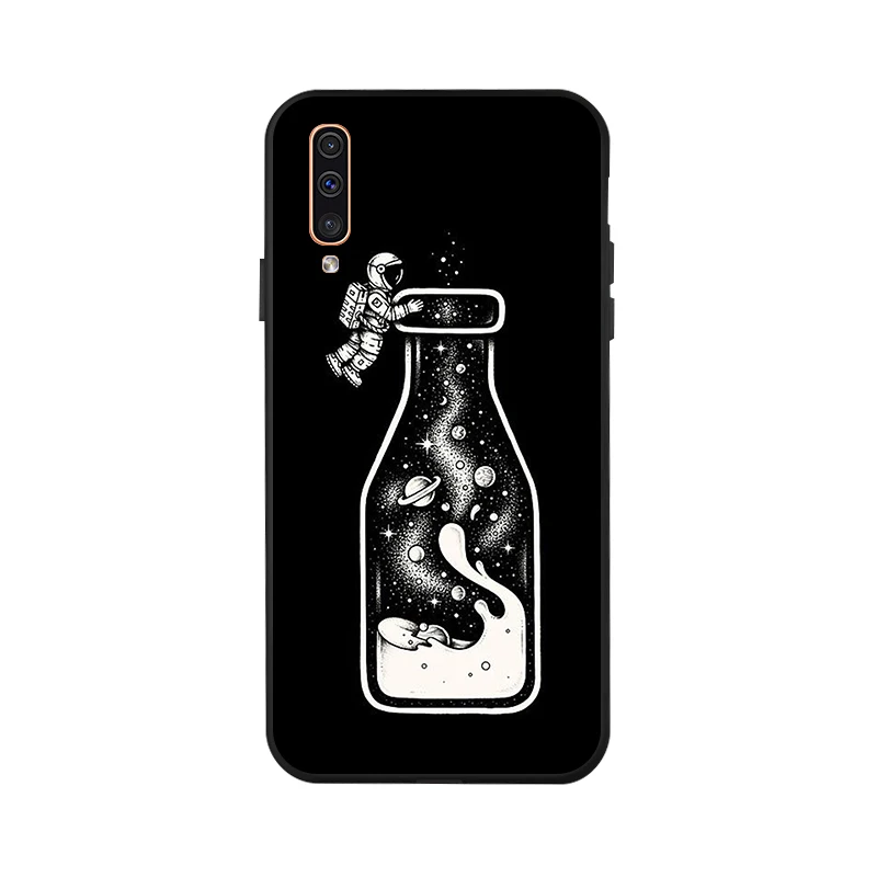 X039 Чехол для samsung A50 A70 A40 A30 A20 A10 M30 M20 M10 чехол с изображением Луны мягкий черный чехол для телефона с принтом чехол для samsung Galaxy A60 A20e - Цвет: X039