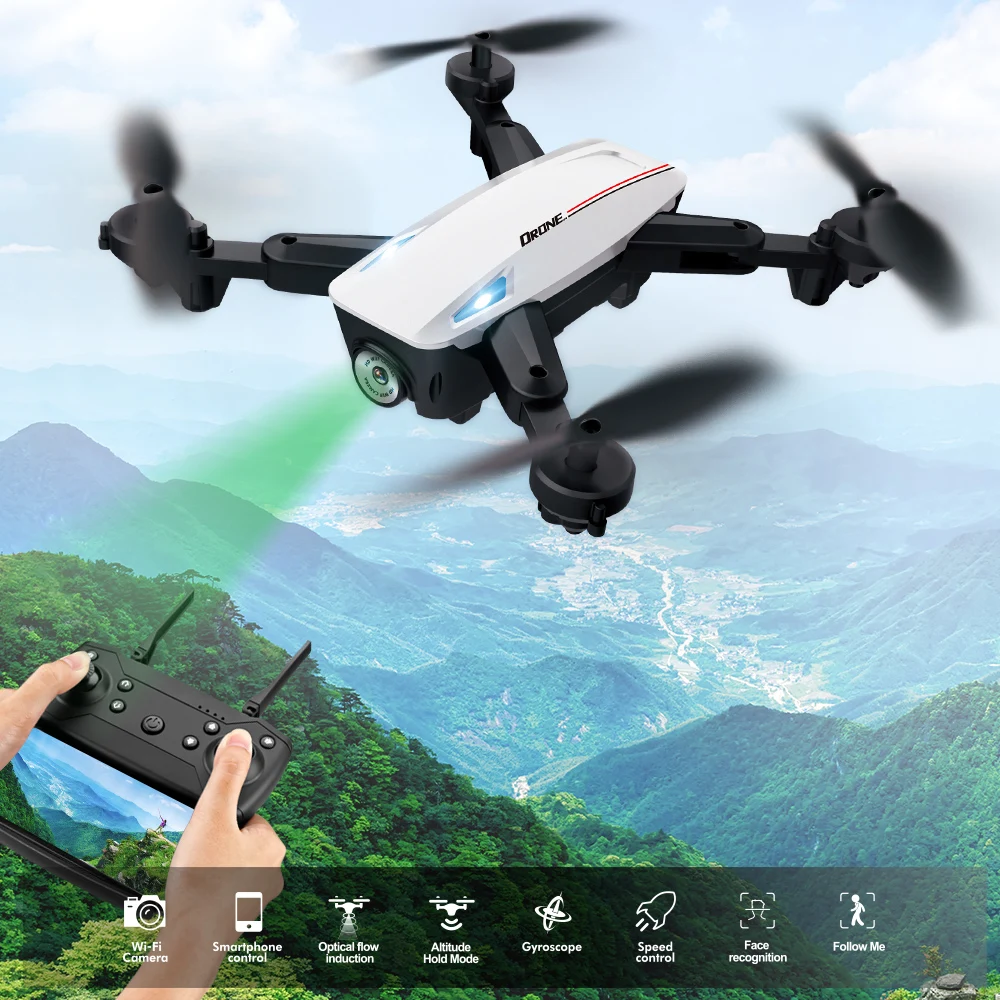 RS537 Радиоуправляемый квадрокоптер Дроны с 4K камерами WiFi складные дроны Двойные