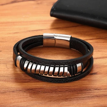 Fashion Geometric Design - Multi-layer Stainless Steel Bracelet 2