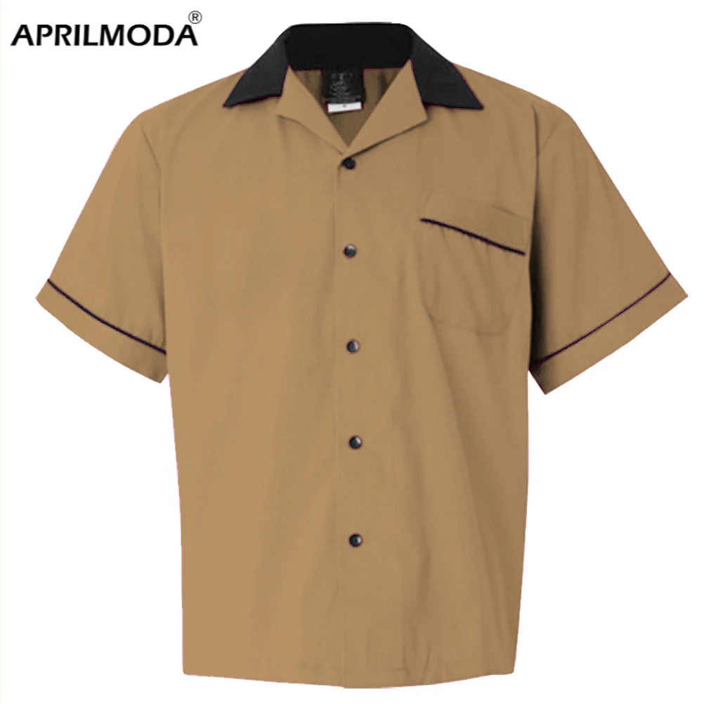 2020 Модные мужские повседневные рубашки с коротким рукавом из хлопка отложным