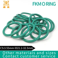 rubber ring green fkm o rings seals cs3 55mm id21 222 42525 826 5283031 532 5mm oring seal gasket fuel washer