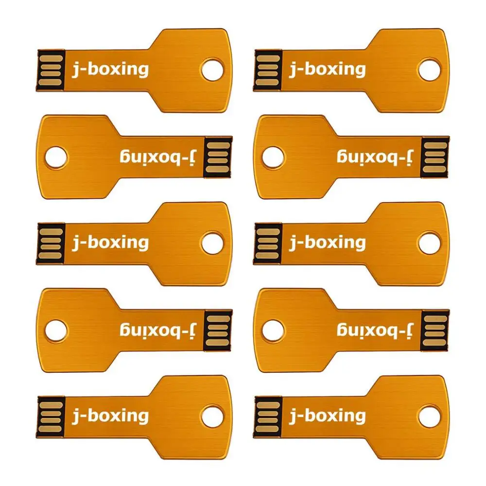 J-бокс USB флэш-накопители ключ Форма 10 шт./упак. 1 Гб 2 ГБ 4 ГБ 8 ГБ оперативной памяти, 16 Гб встроенной памяти, 32 ГБ флэш-накопитель USB флэш-карты флэш-накопитель для компьютера Mac подарки