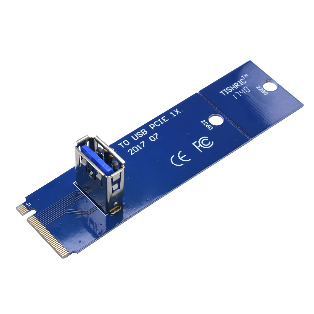 50 шт. TISHRIC NGFF M.2 к USB 3 0 адаптер карт M2 M ключ USB3.0 для PCIe переходная карта PCI E