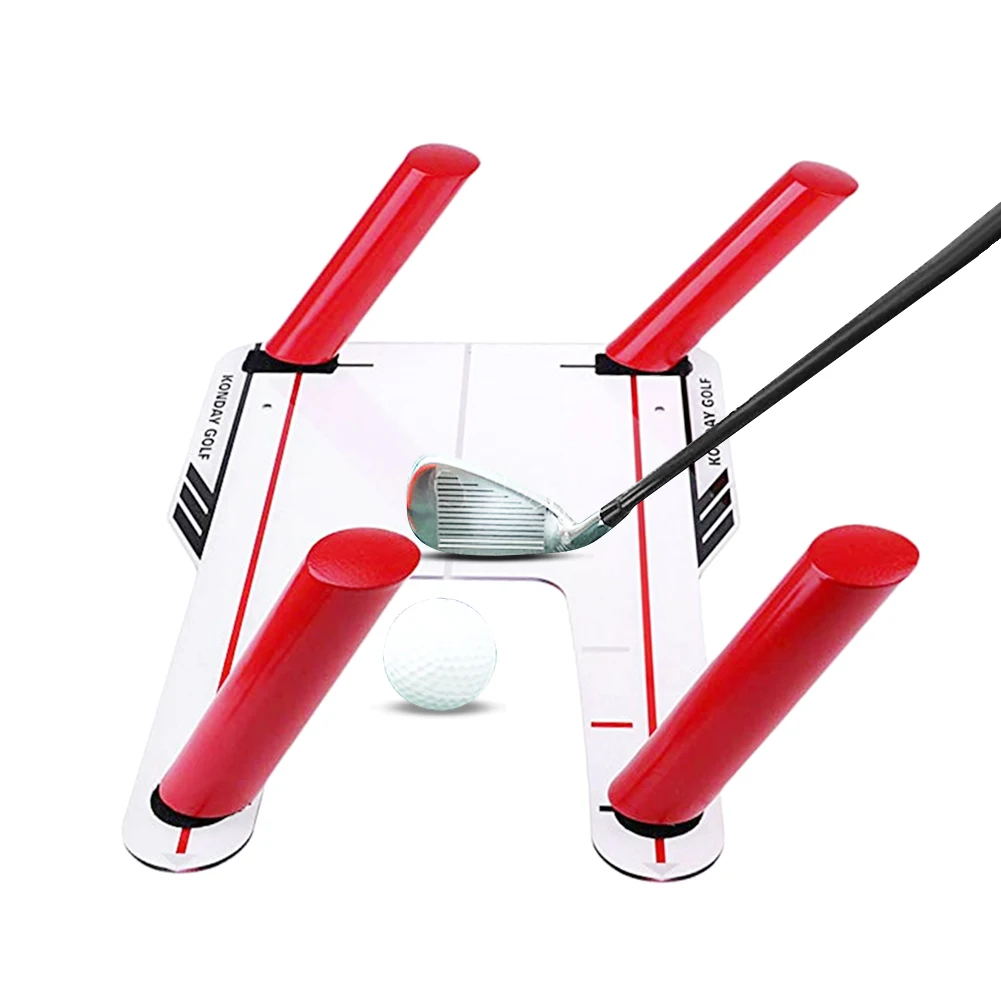 

Приспособление для обучения гольфом, акриловая основа, правильные средства, практическое руководство для практики, 4 стержня с тросом, чехо...