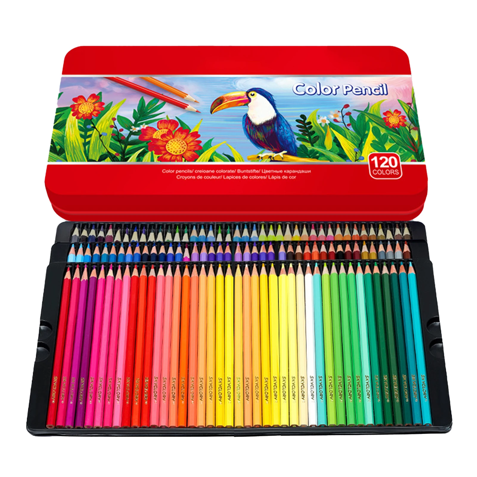 

Wooden Colored Pencils HB Gift Artist Assorted Professional Drawing Tool Sketch School Travel Portable Kids Crafts Office