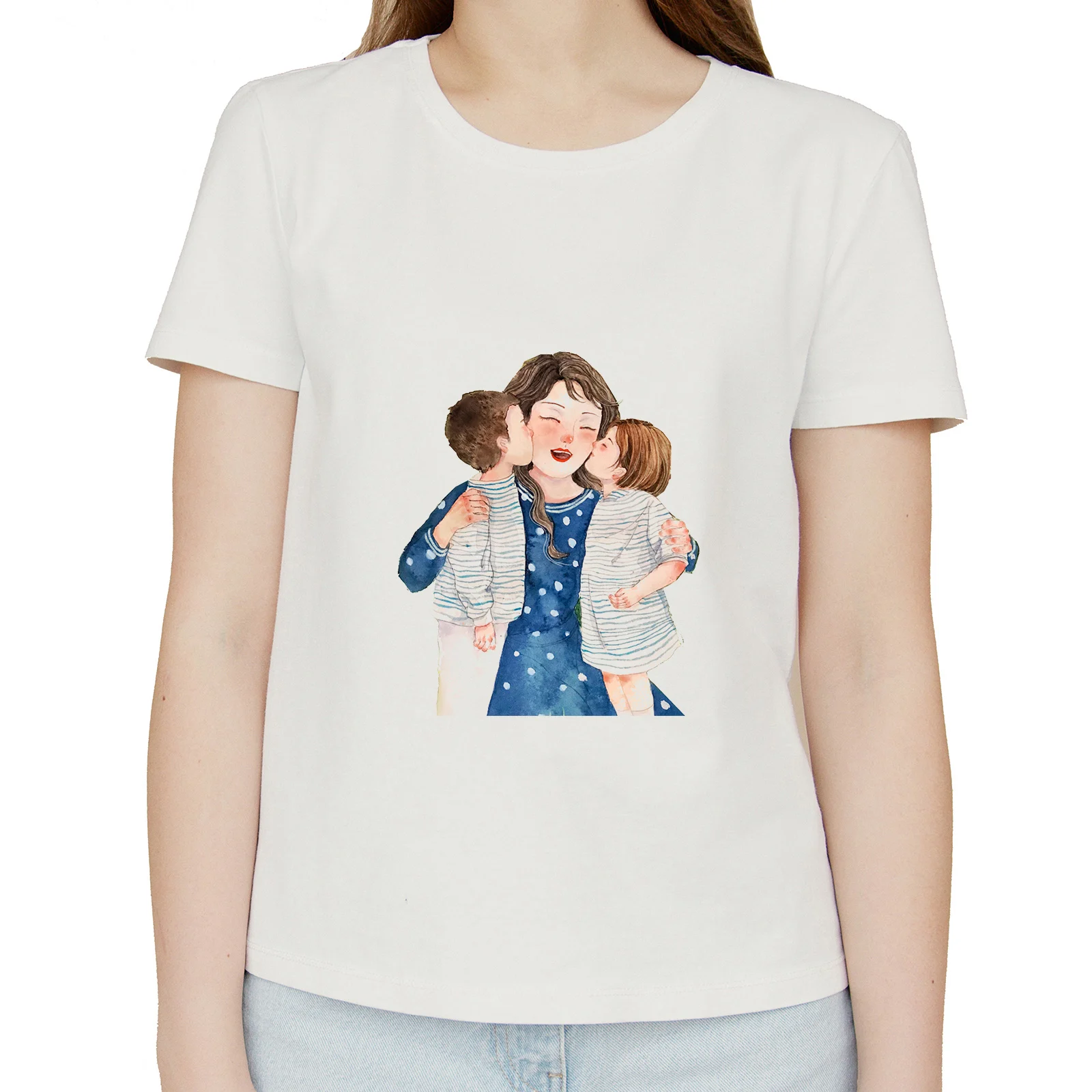 

T-shirts Top for MAMA Cartoon Mama Girls Mom Love Clothing Print Lady Graphic T Shirt Ladies Female Tee T-Shirt