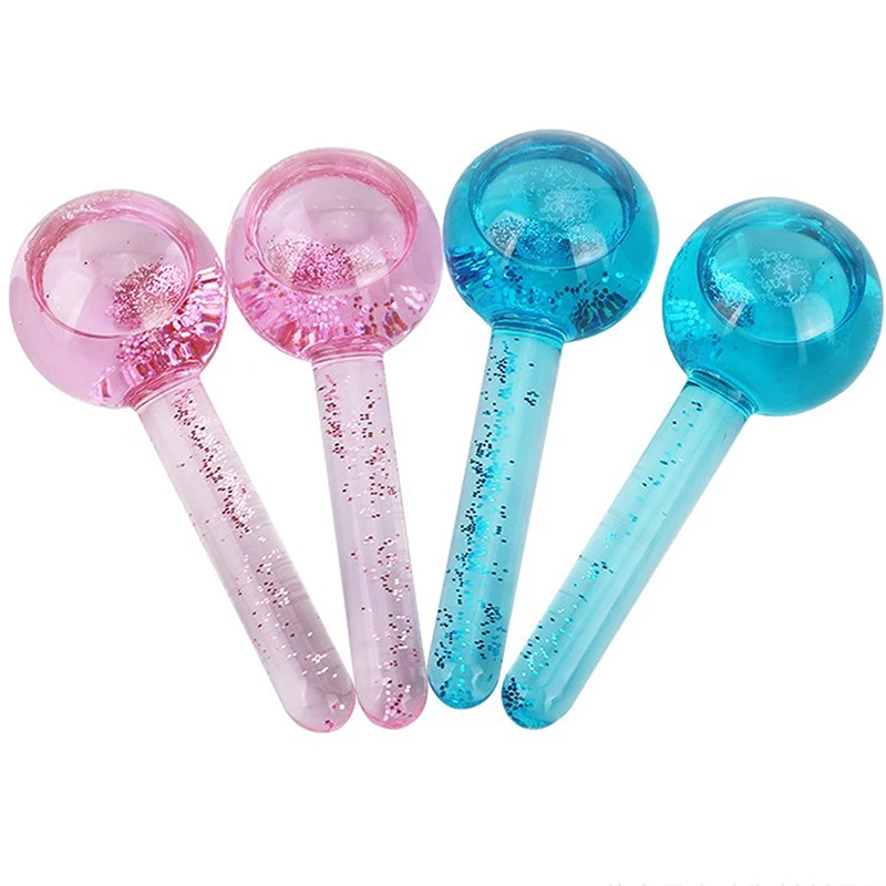 

1PCS Ice Roller For Face Magic Cold Balls For Eye Massage Ice Hockey Energy Crystal Face Roller Ball Facial Massager Skin Care