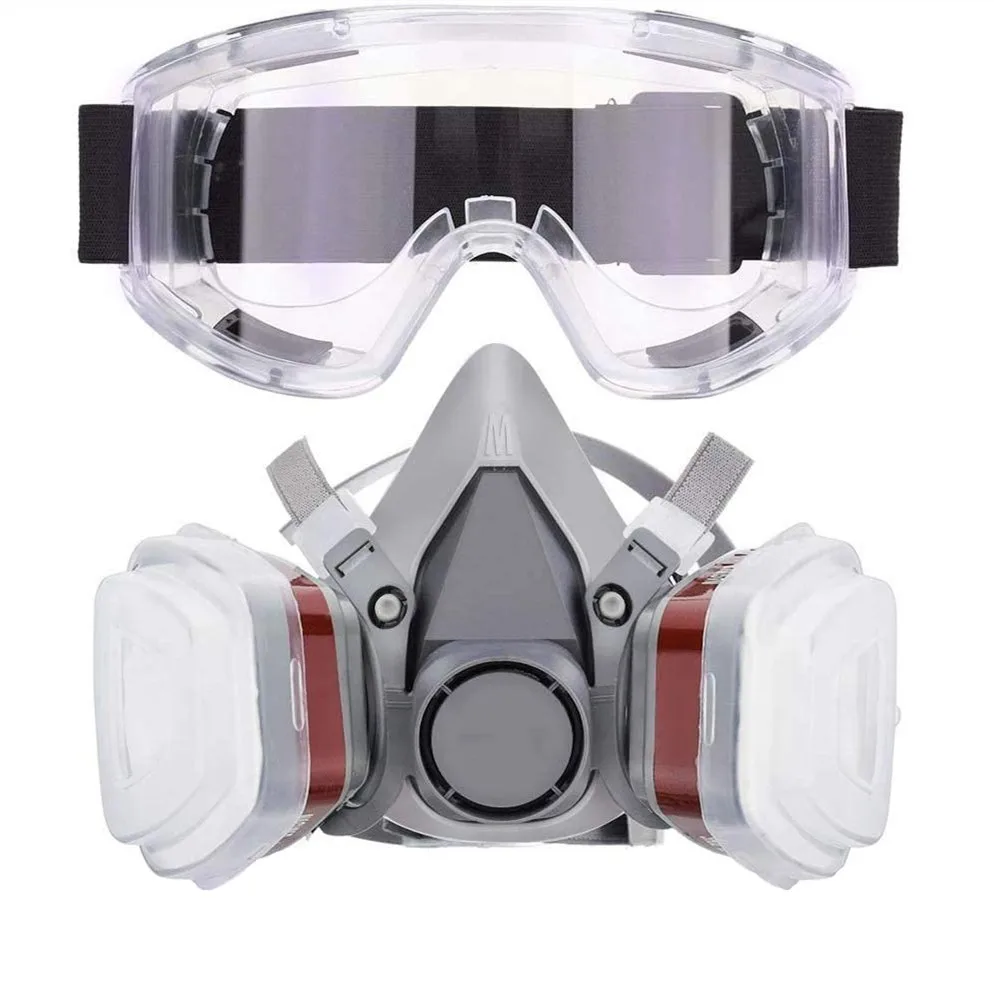 Противопылевая маска с фильтром защитные очки респиратор для химической