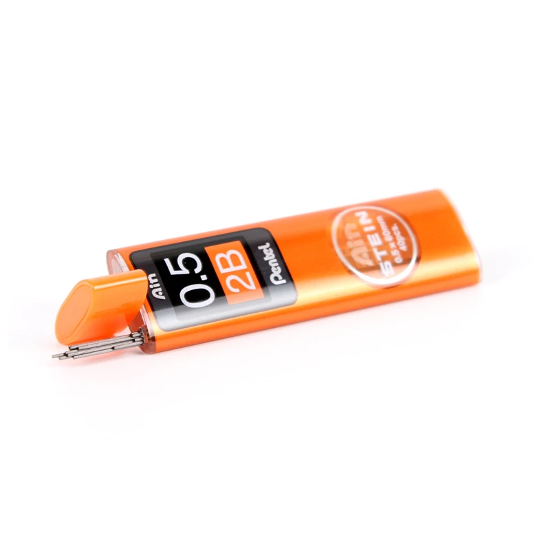 Pentel 4 трубки/лот Stein Enhanced Silica карандаш-0,5*60 мм-2 H, H, HB, B, 2B, 3B, 4B для механических карандашей письма