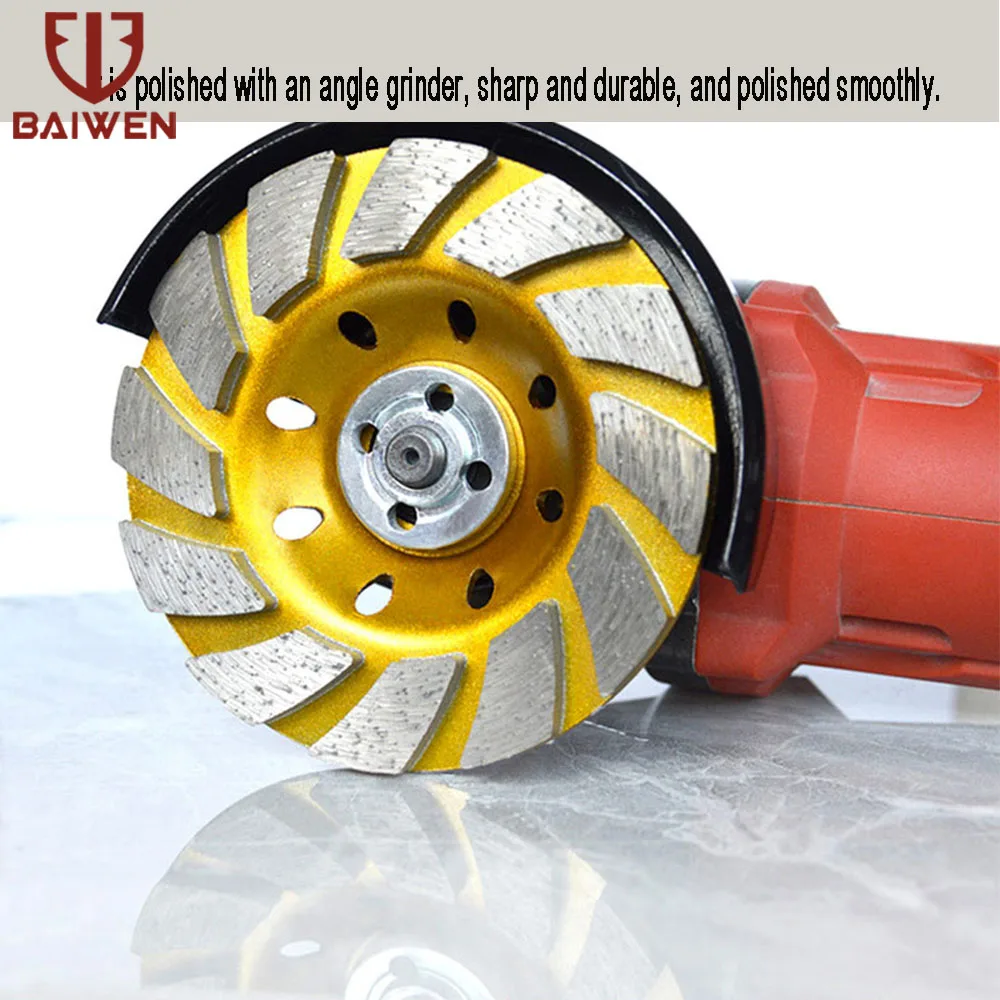 Алмазный сегментный шлифовальный круг 180 мм чашка и диск 20 отверстие для шлифовки