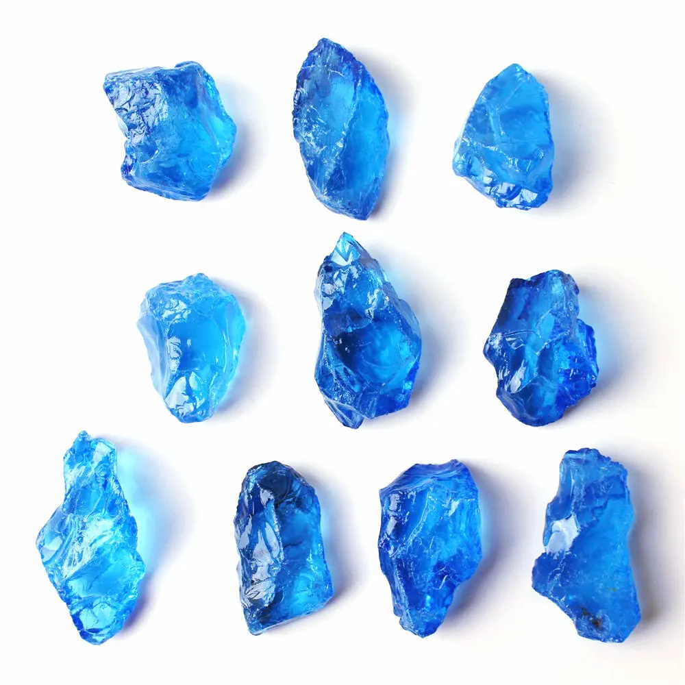 1 шт. Чакра кварцевый Гальванизированный Цвет Кристалл синий камень минеральный