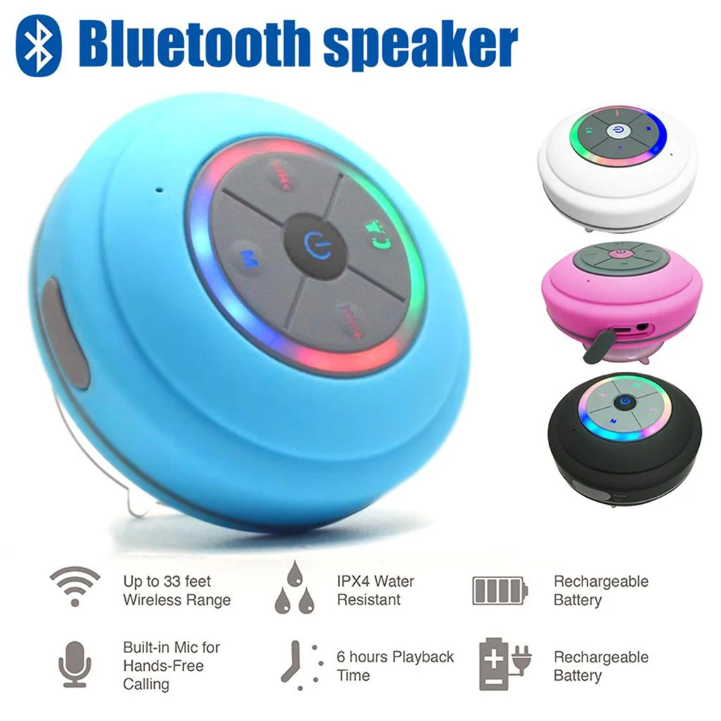 

Mini Universa Bluetooth Speaker Portable Waterproof Wireless Hands-Free Speaker Shower Bathroom Swimming Pool Car Beach Outdoor
