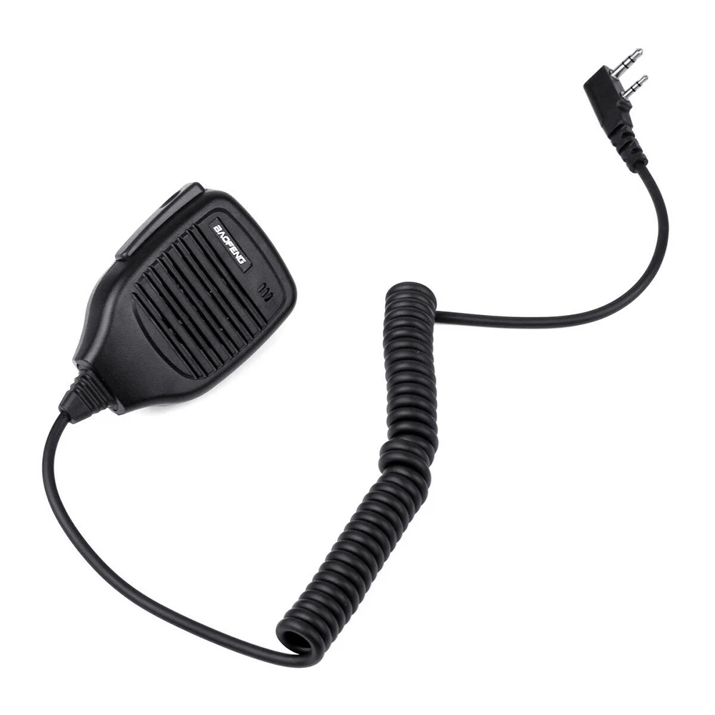 2Pin Handheld PTT Speaker Mic Microphone for Baofeng Retevi s Kenwood TYT Wouxun MD-380 MD-390 MD-UV380 MD-UV390 TH-UV8000D | Электроника