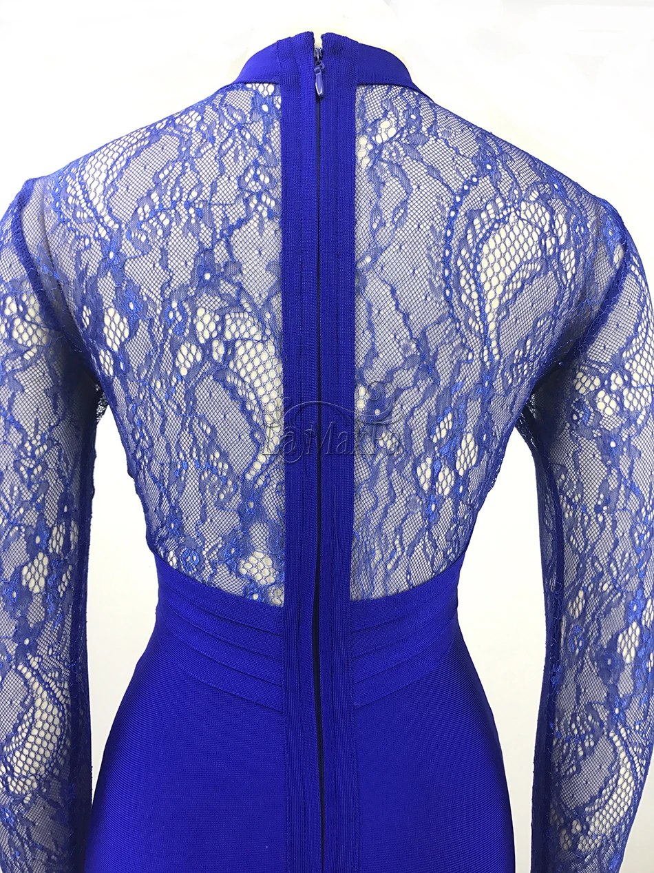 2021 новые летние облегающие Женские вечерние Бандажное платье Королевского