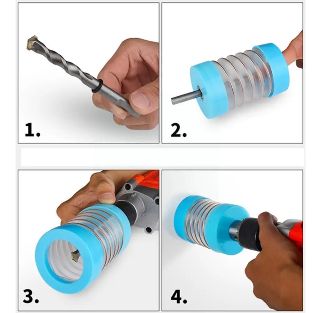 

Practical Electric Drill Vacuum Cleaner Stretchable Collector Accessories Bearing Power Cover Pvc Tool Fixed Dust Cup C5r7
