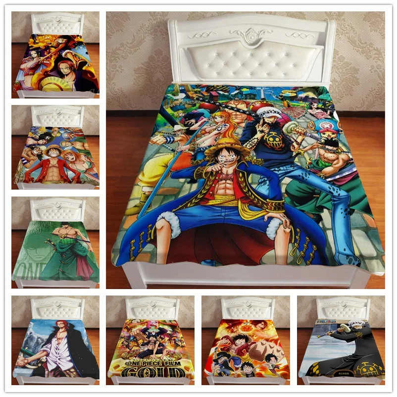 

Anime Manga One Piece Trafalgar Law Luffy Zoro Throw Blanket Blankets For Beds