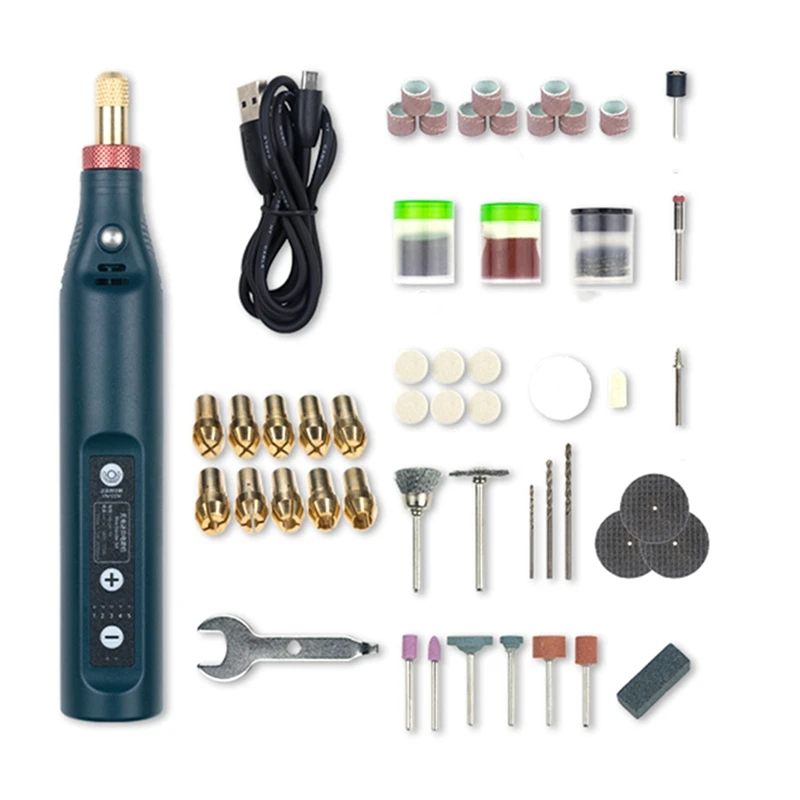 

Rechargeable Speed Electric Grinder Handheld Engraver Mini Drill Grinder Carving Grinding Cutting Polishing