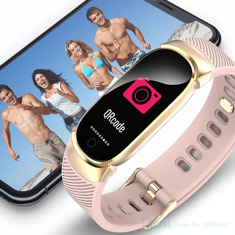 Спортивные силиконовые умные часы женские фитнес трекер Смарт для мужчин и