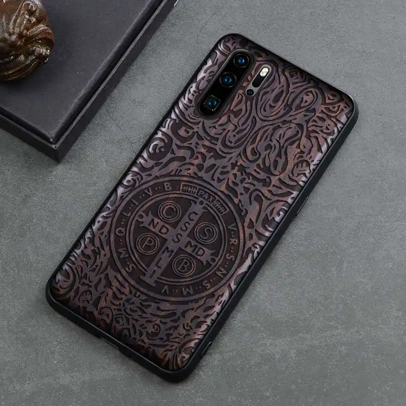 Boogic для huawei P30 чехол huawei P30 Pro черное дерево чехол для huawei P30 Pro защитный чехол - Цвет: 4