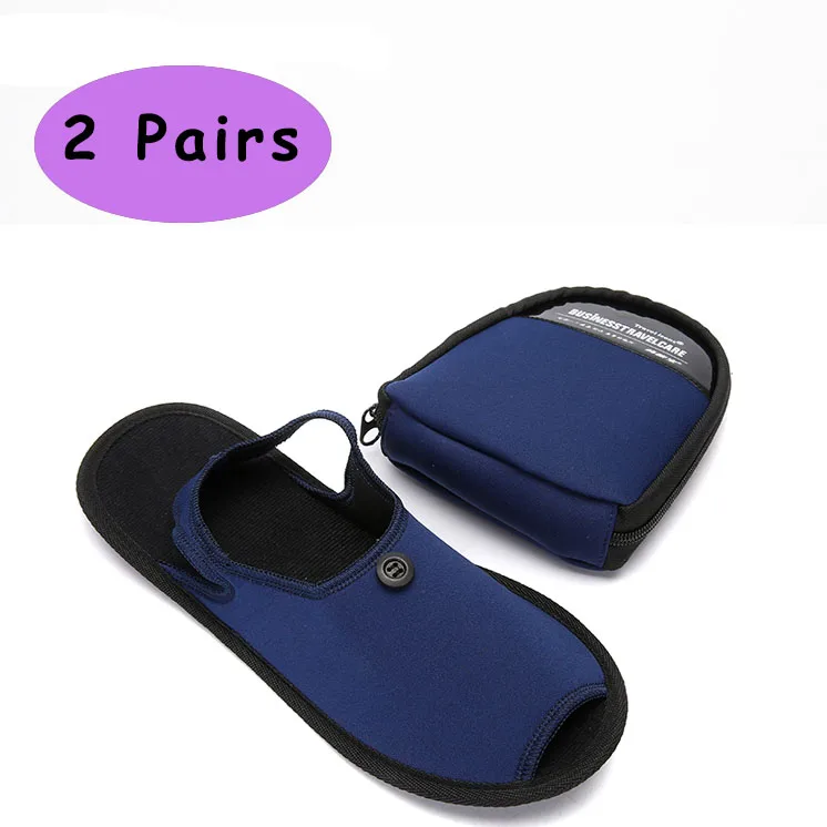 2 пары тапочек мужские гостиничные тапки унисекс шлепанцы для дома домашние